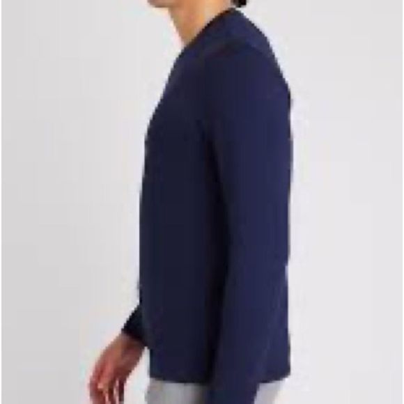 KIT AND ACE brushed long sleeve shirt. Deep blue. - Picture 2 of 10